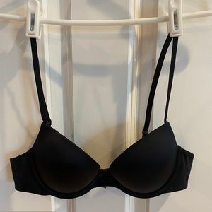 Lightly worn Aerie Black Push-up Bra 34a